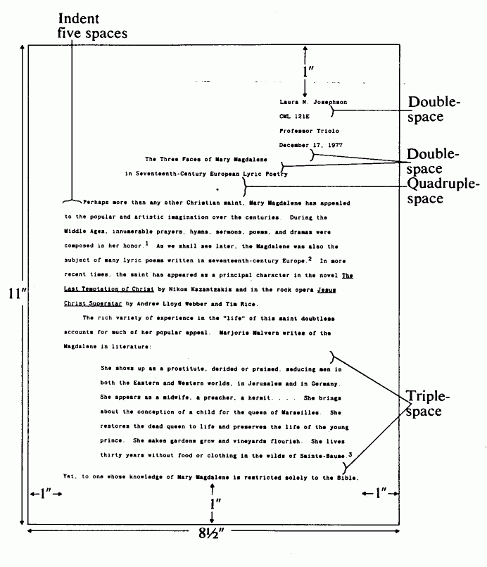 Research paper formats footnotes